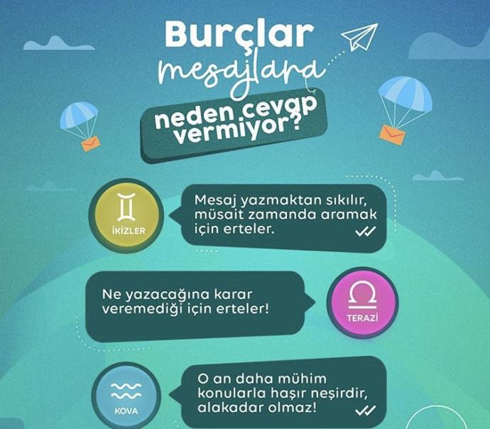 Burçlar mesajlara neden cevap vermiyor?