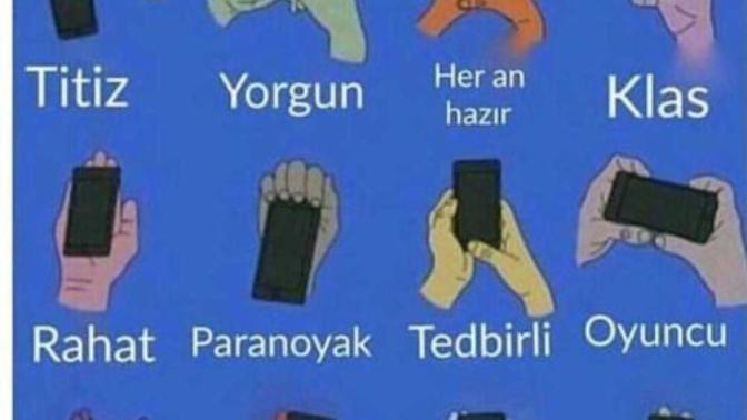Siz telefonu nasıl tutuyorsunuz?