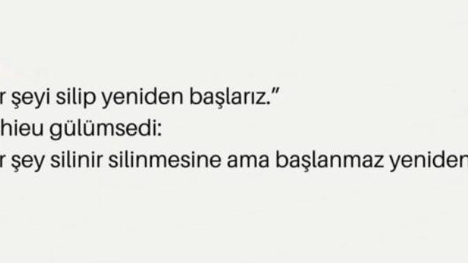 Her şeye yeniden başlamak mümkün mü?