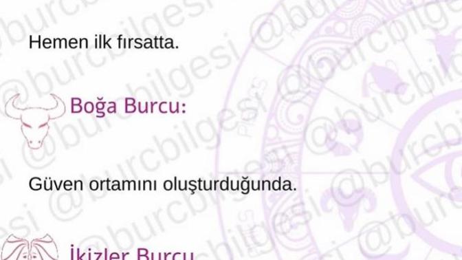 Burçlar ilk öpücüğü ne zaman verir?
