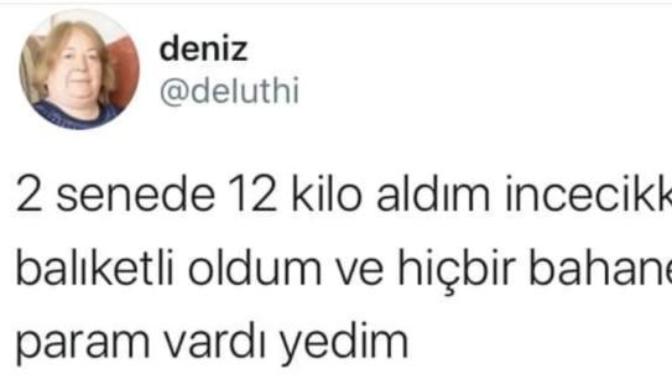 Şu sıralar kilo mu alıyorsunuz, yoksa kilo mu veriyorsunuz?
