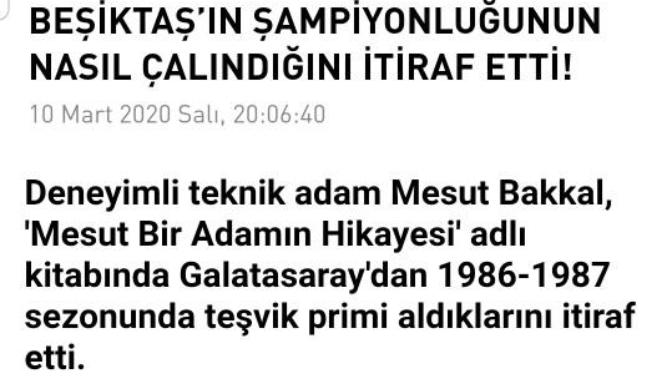 Beşiktaş'ın şampiyonlugunu nasil çalinmış?