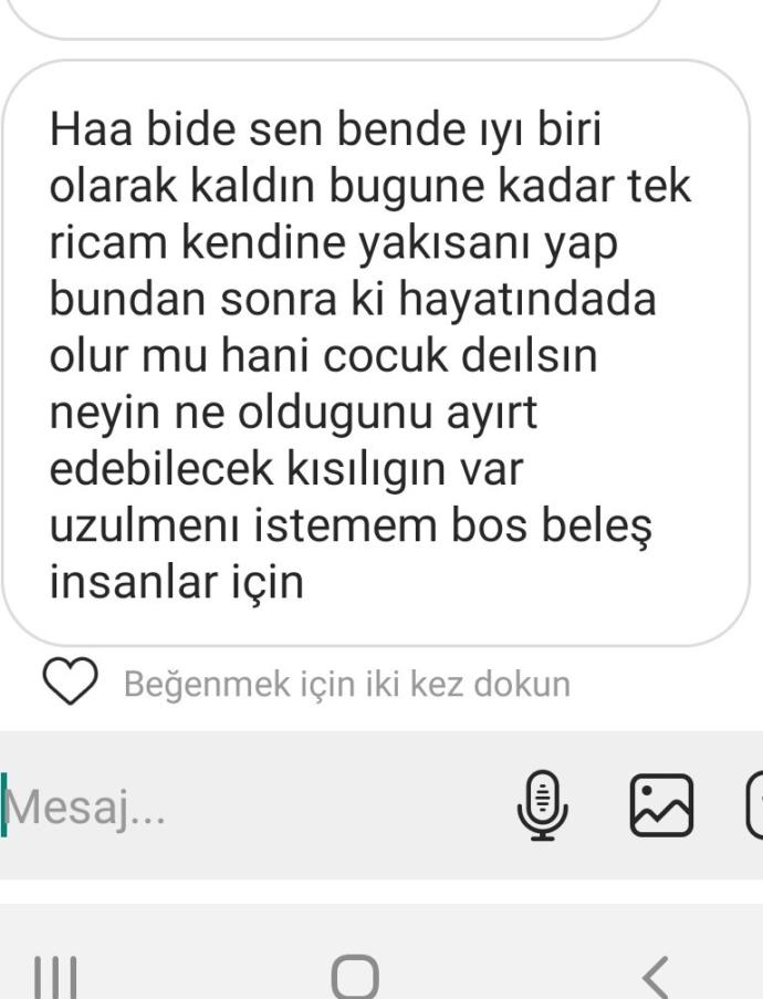 Eski sevgili 5 ay sonra niye bunları yazar?
