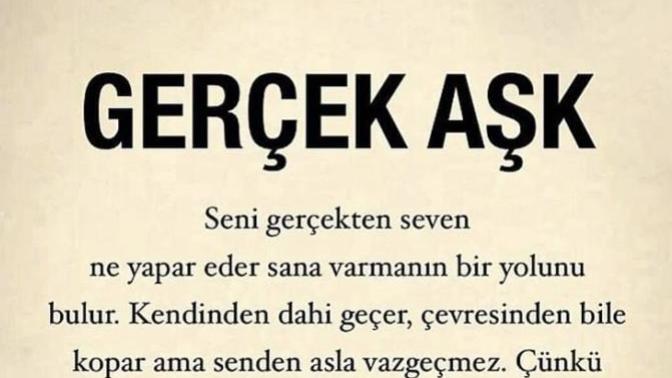 Sana göre gerçek aşk nedir nasıl tanımlarsın?