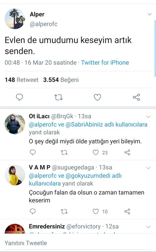 Evlende umudu keseyim artık senden dediginiz birisi var mı?
