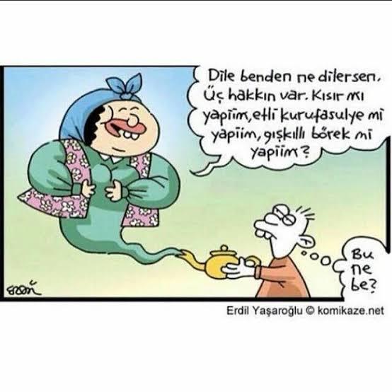 Yemek yapmayı bilmeyen kız evde kalır mı?
