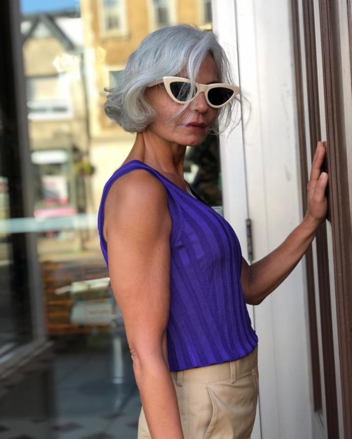 Modanın yaşı yok: Grece Ghanem Tam 55 Yaşında! Siz bu yaşta o kadar cesur olabilir misiniz?