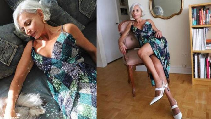 Modanın yaşı yok: Grece Ghanem Tam 55 Yaşında! Siz bu yaşta o kadar cesur olabilir misiniz?