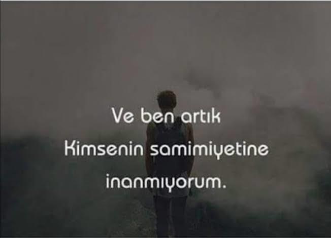 Samimiyetsiz insanlar bu dersi hak etmiyor mu?