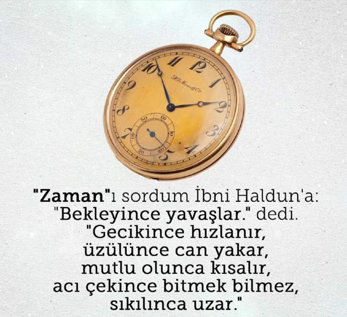 Sizin için zaman nedir?  ya da  sizde zaman nasıl akıyor?