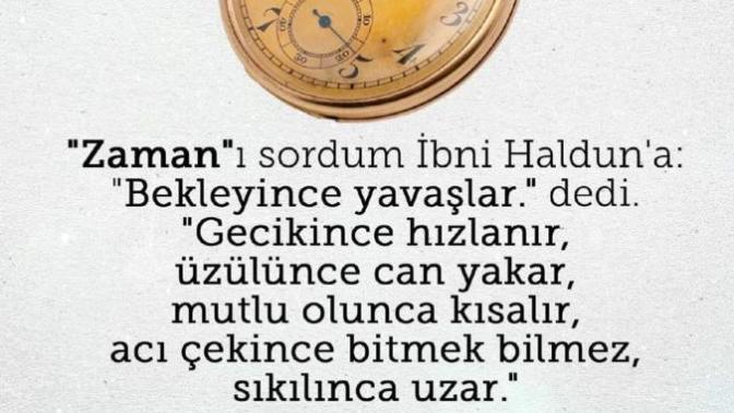 Sizin için zaman nedir?  ya da  sizde zaman nasıl akıyor?
