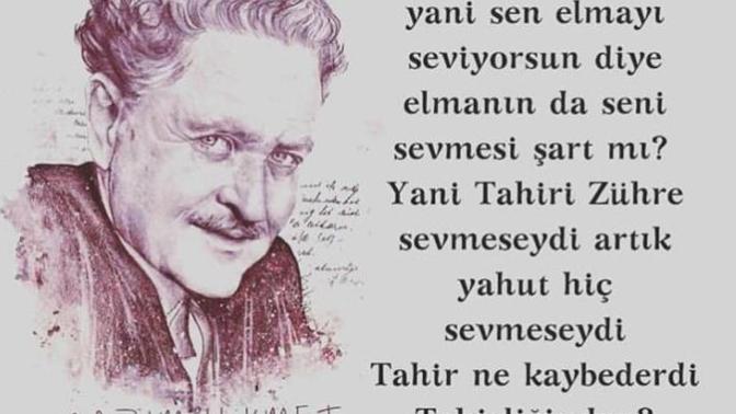 Yani sen elmayı seviyorsun diye elmanın da seni sevmesi şart mı?