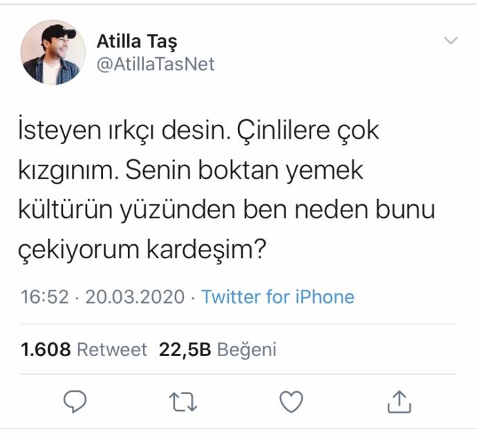Bu Ölümcül Virüsten dolayı Sizde Çinlilere kızgın mısınız?