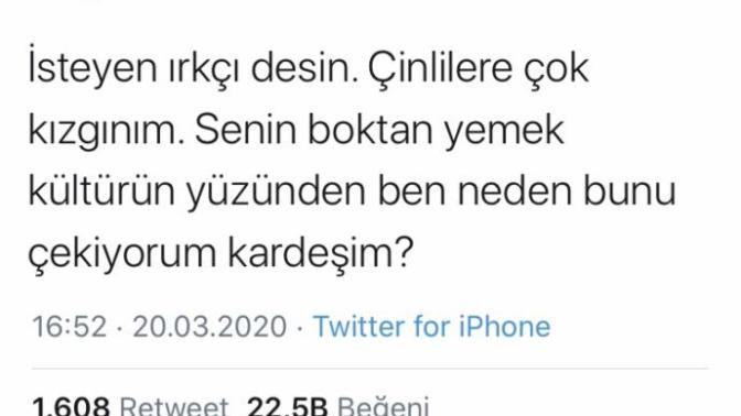 Bu Ölümcül Virüsten dolayı Sizde Çinlilere kızgın mısınız?