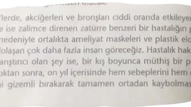 2005 basımlı kehanetler adlı kitapta herşey yazıyormuş sizde okudunuz mu?