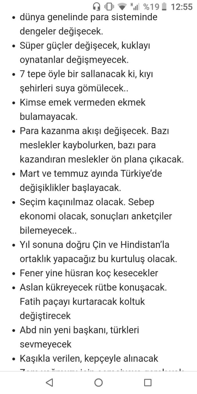 Kehanetler ve gerçekler?