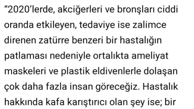 Bu kehanet hakkında ne düşünüyorsunuz?