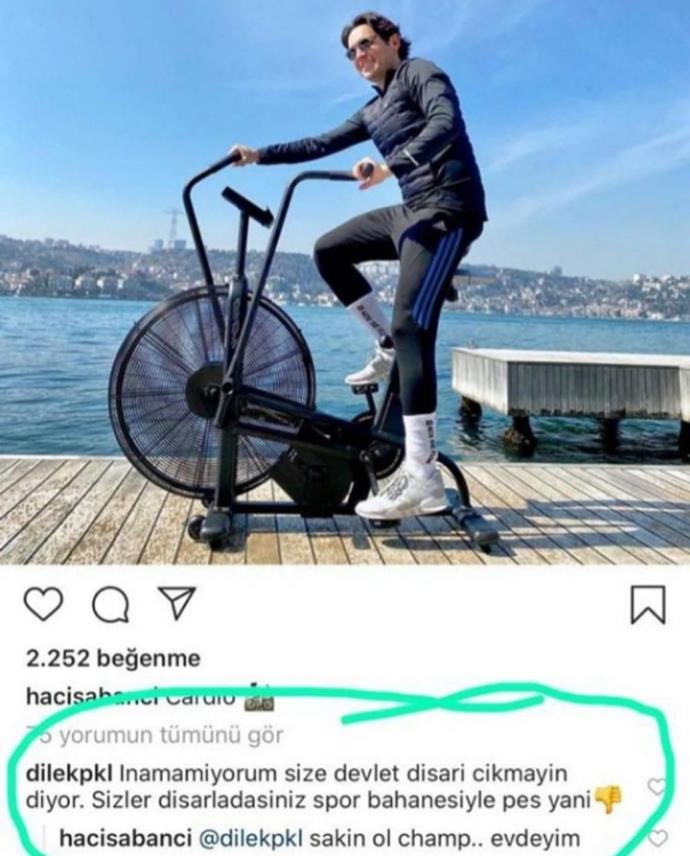 Hacı Sabancının karantina günleri olay oldu! Sizin günleriniz nasıl geçiyor?
