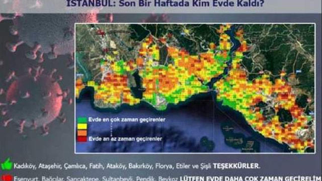 Karantinaya en çok uyan ilçe Kadıköy?