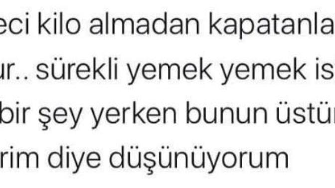 Karantina sürecinde kilo aldınız mı?