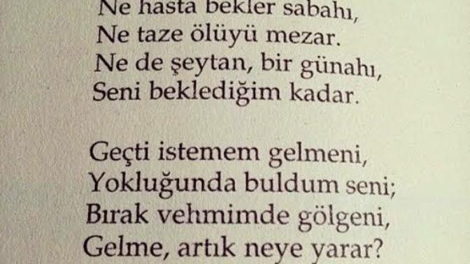 Aşk acısını en iyi tarif eden şiir sizce hangisi?