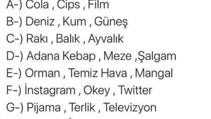 Sizce en güzel üçlü hangisi?