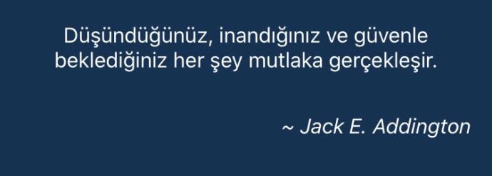 Yaşam felsefeniz nedir?