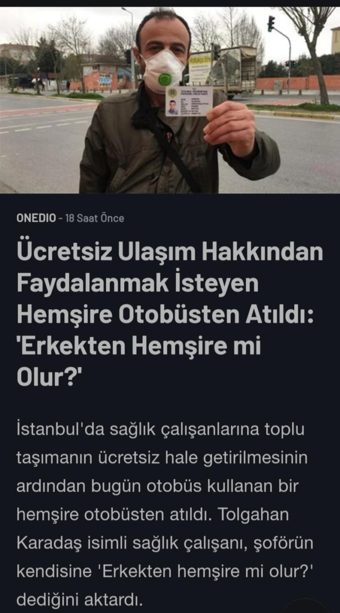 Erkekten hemşire olur mu?