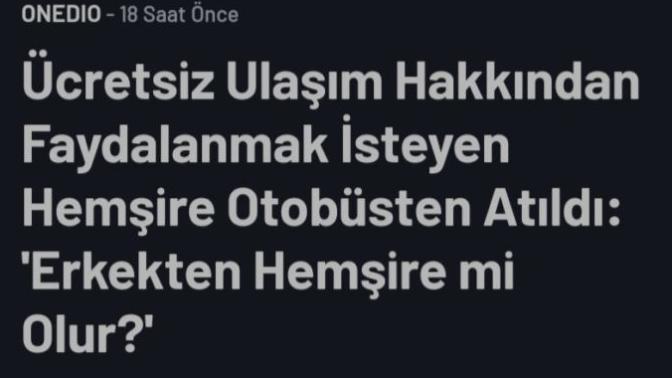 Erkekten hemşire olur mu?