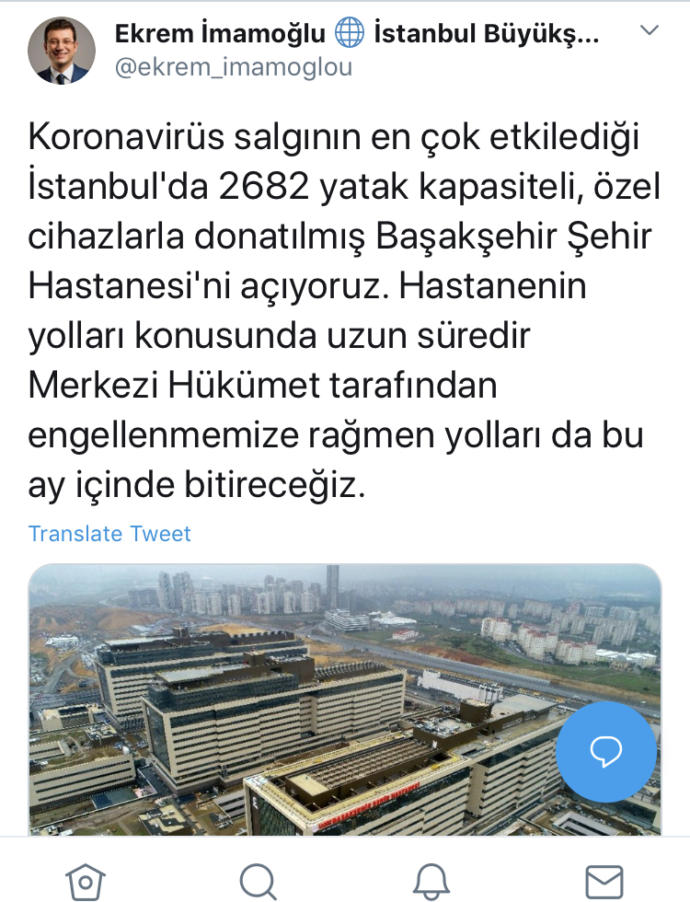 Başakşehir şehir hastanesini Ekrem İmamoğlu açıyor ne düşünüyorsunuz?
