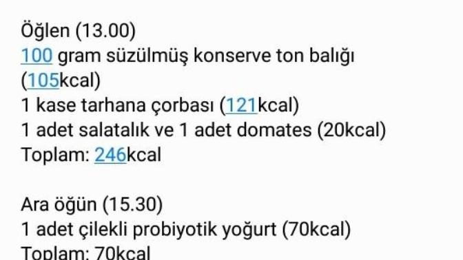 Kendi diyetimi oluşturdum ve bugün bu diyete başladım ama çok az kalori alıyormuşum gibi geliyor neler ekleyebilirim sizce?