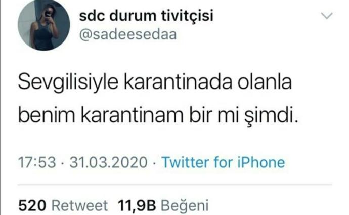 Sevgilinizle karantinada olmak ister misiniz?