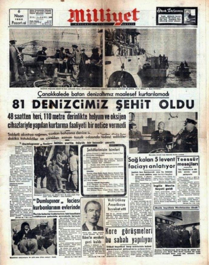 Dumlupınar, 4  Nisan  Deniz Şehitleri Günü 😔🙏🌹 Ah bir ataş ver, cigaramı yakayım... 🎶 Türküsünün hikayesini biliyor musunuz?