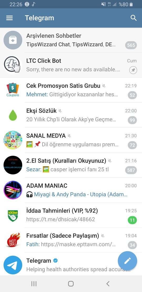 Erkekler, Telegram da ne gerekli?