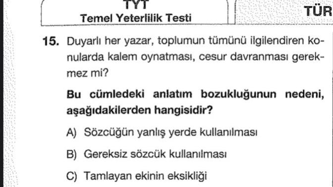 Arkadaşlar rica etsem bakabilir misiniz bu soruyu açıklar mısınız?