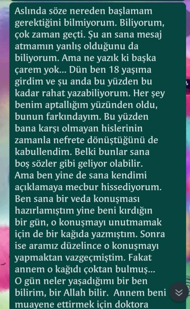 Sevdiğime bu mesajı göndersem ne tepki verir? Biraz uzun ama okur musunuz?
