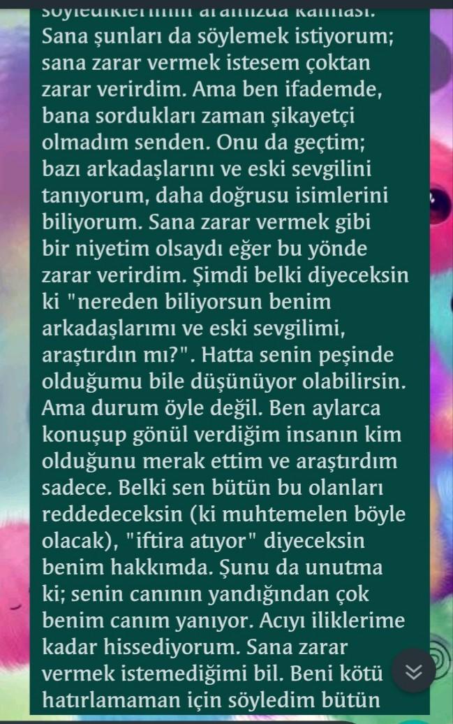 Sevdiğime bu mesajı göndersem ne tepki verir? Biraz uzun ama okur musunuz?