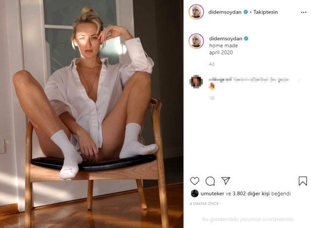 Model Didem Soydanın, ev hali pozunu nasıl buldunuz?