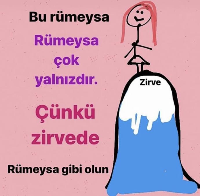 İnstagram’da bir sitede buldum bunu. Oradan atıcam size 🤪 isimleri olmayanlara bir şey yapamam.