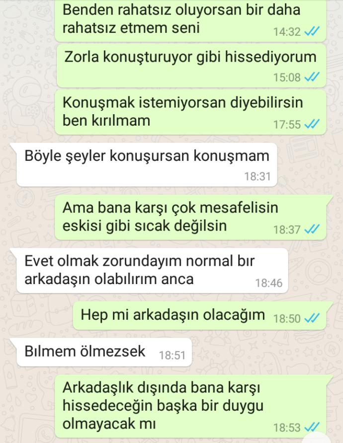 Bilmem dedi...