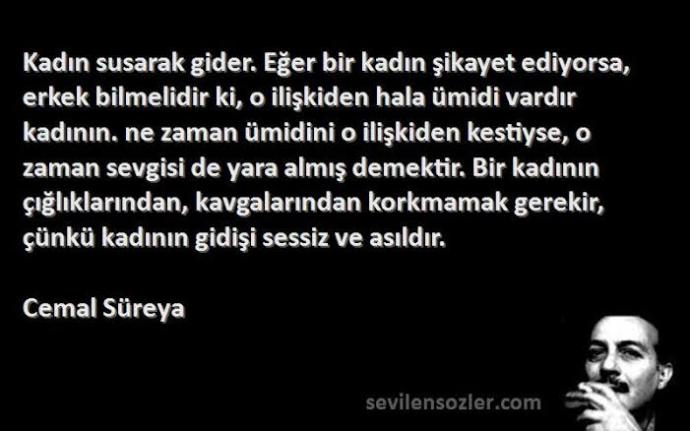 Kadınlar susarak mi gider?