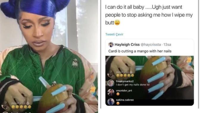 Cardi B: "Popomu nasıl sildiğimi sormanızdan sıkıldım" diyerek isyan etti. Peki sizin sıkıldığınız bir konu var mı?