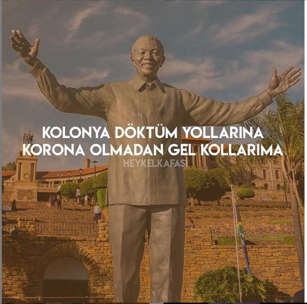 Kolonya döktüm yollarına, korona olmadan gel kollarıma demek istediğiniz kim var?