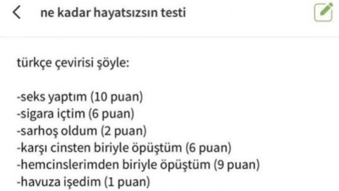 Ne kadar hayatsızsınız testi :) Hadi bakalım kaç puan alacaksınız?