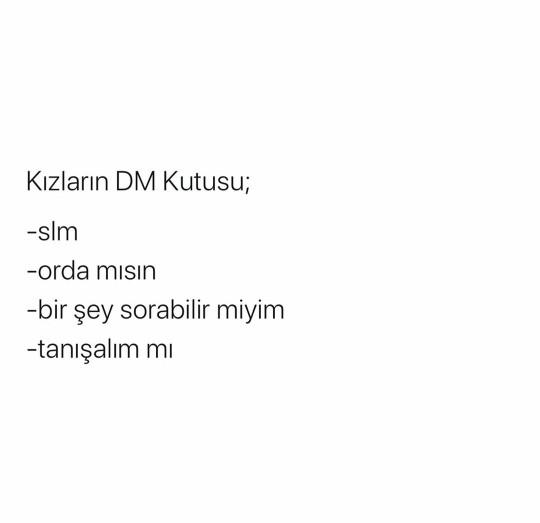 Kızların DM kutusu nasıl 😀?
