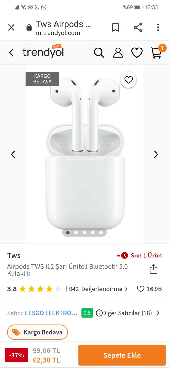 Airpods Androidlere olur mu?