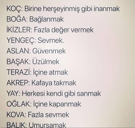 Burçların yaptığı hatalar neymiş?