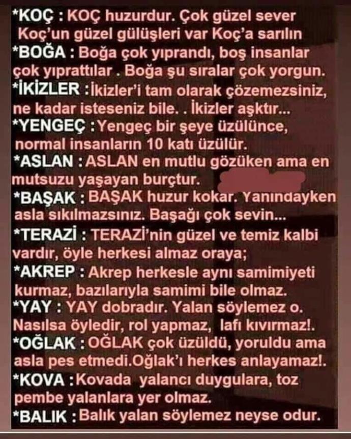 Senin burcun neymiş?