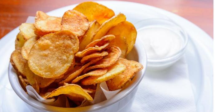 fırında cips yapımı