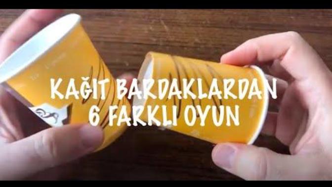 Kağıt bardaktan oyun üretebilir misin?